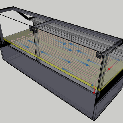 KOELVITRINE PLAATKOELING RICK 2.5
*TRANSPORT OP AANVRAAG*