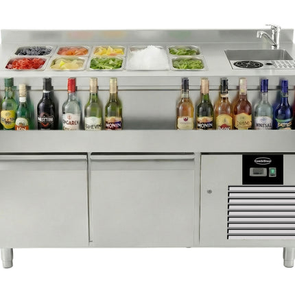 KOELWERKBANK 2 DEUREN MET COCKTAIL BAR STATION