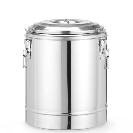 GeÃ¯soleerde draagbare container, HENDI, Kitchen Line, 23L, Zilver, âŒ€350x(H)440mm