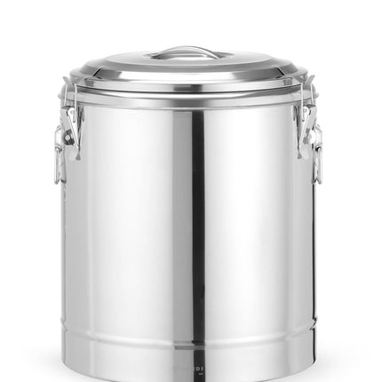GeÃ¯soleerde draagbare container, HENDI, Kitchen Line, 36L, Zilver, âŒ€400x(H)500mm