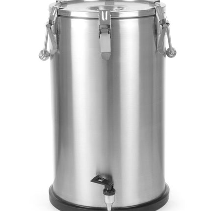GeÃ¯soleerde draagbare container â€“ met kraan, HENDI, Profi Line, 35L, Zilver, âŒ€330x(H)570mm