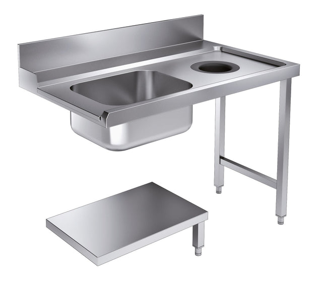 AANVOERTAFEL BODEMSCHAP MET AFVALGAT 1200 RECHTS TBV 7280.0045-0046