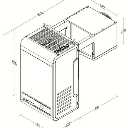 WANDUNIT INHANG VRIES 4,2-7,4 M3
MET ONLINE VERBINDING