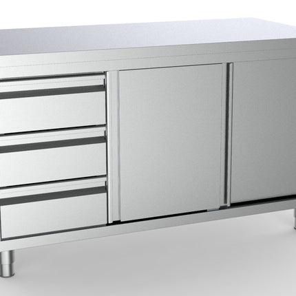 700 WERKTAFEL SCHUIFDEUREN LADEN LINKS 1800