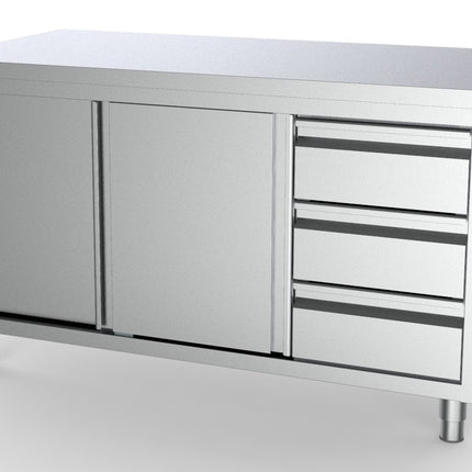 700 WERKTAFEL SCHUIFDEUREN LADEN RECHTS 2000