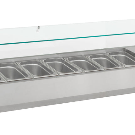 GEKOELDE OPZETVITRINE 1/3 GN x 8