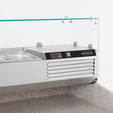 GEKOELDE OPZETVITRINE 1/4 GN x 10