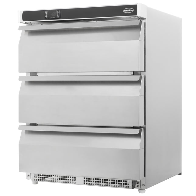 KOELKAST TAFELMODEL RVS 3 LADEN