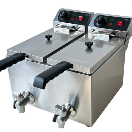 ELEKTRISCHE TAFELFRITEUSE 2X4 L