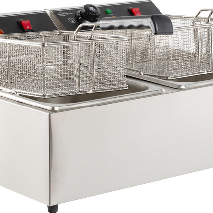 ELEKTRISCHE TAFELFRITEUSE 2X6 L