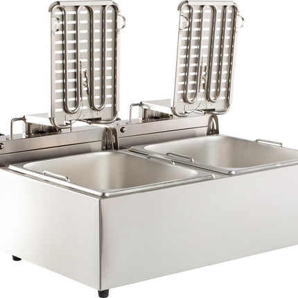 ELEKTRISCHE TAFELFRITEUSE 2X6 L