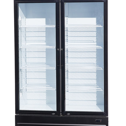 KOELKAST 2 GLASDEUREN BEZ-750 GD