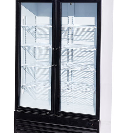 KOELKAST 2 GLASDEUREN BEZ-750 GD
