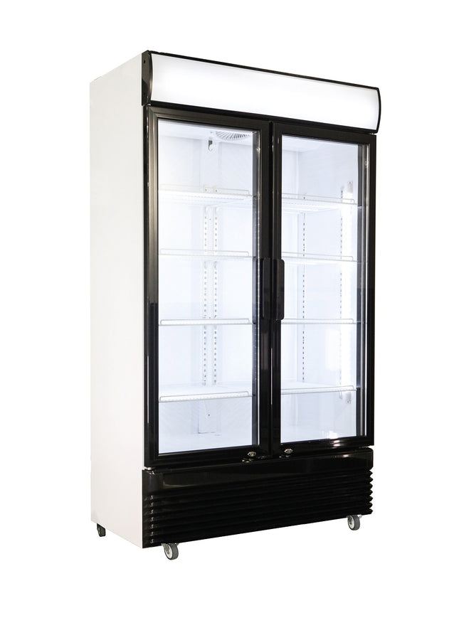 KOELKAST 2 GLASDEUREN BEZ-780 GD