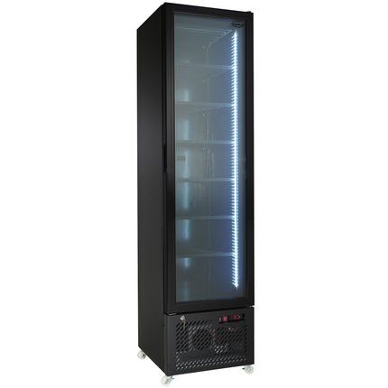 VRIESKAST 1 GLASDEUR ZWART NAP-250F