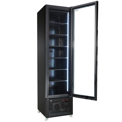 VRIESKAST 1 GLASDEUR ZWART NAP-250F