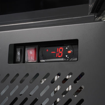VRIESKAST 1 GLASDEUR ZWART NAP-250F