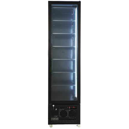VRIESKAST 1 GLASDEUR ZWART NAP-250F