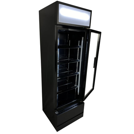 KOELKAST GLASDEUR FCU-370 BL