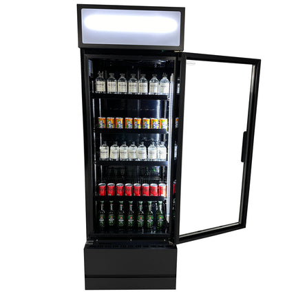 KOELKAST GLASDEUR FCU-370 BL