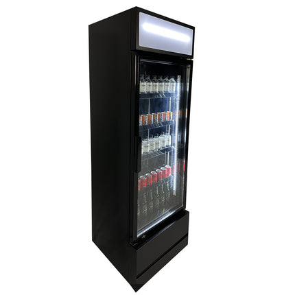 KOELKAST GLASDEUR FCU-370 BL