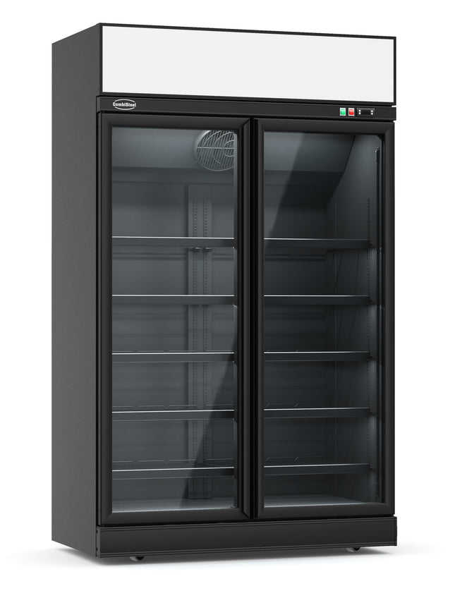 VRIESKAST 2 GLASDEUREN ZWART INS-1000F BL
**Let op, er is sprake van een hogere inschakelstroom waardoor een automaat met C karakteristiek noodzakelijk is.**