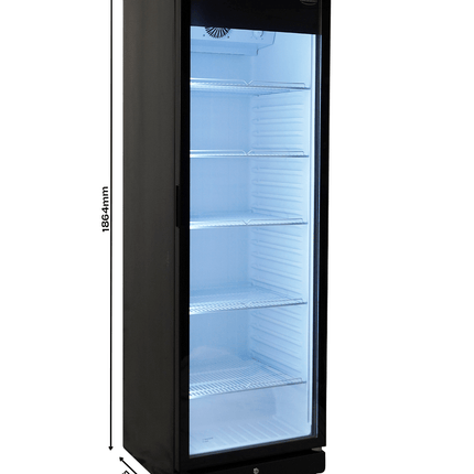 KOELKAST 1 GLASDEUR PIB-360R