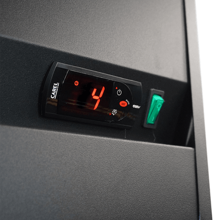 KOELKAST 2 GLASDEUREN ZWART IRM-770R BL