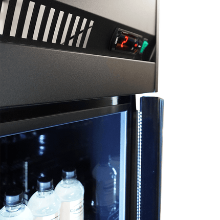 KOELKAST 3 GLASDEUREN ZWART IRM-1180R BL