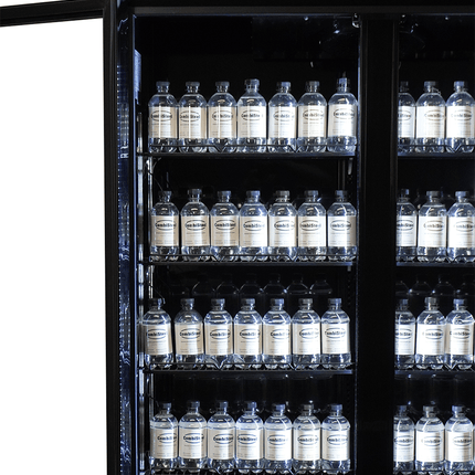 KOELKAST 2 GLASDEUREN ZWART IRM-770R BL