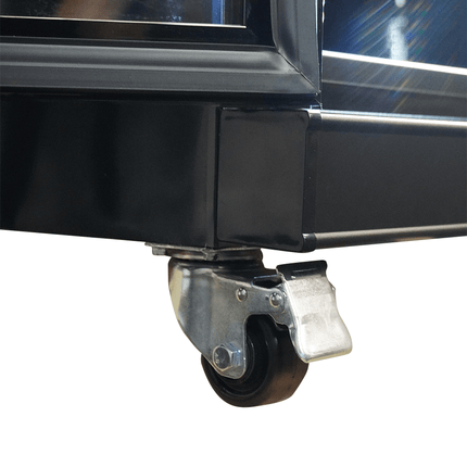 KOELKAST 3 GLASDEUREN ZWART IRM-1180R BL