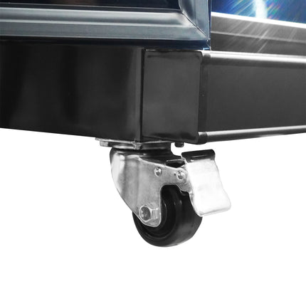 KOELKAST 2 GLASDEUREN ZWART IRM-770R BL