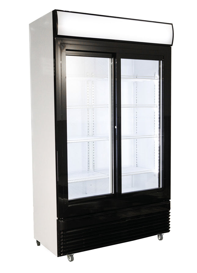 KOELKAST SCHUIF GLASDEUREN BEZ-780 SL
