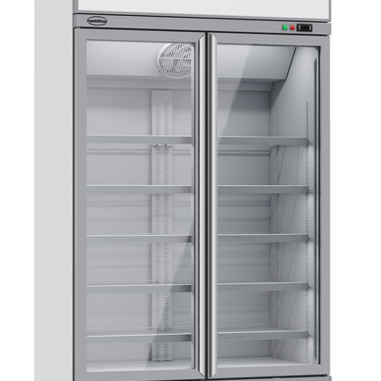 KOELKAST 2 GLASDEUREN INS-1000R