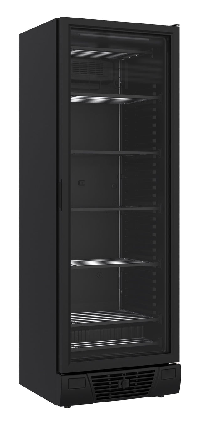 VRIESKAST 1 GLASDEUR ZWART 382L