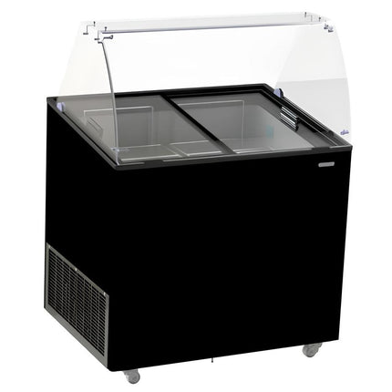 SCHEPIJSVITRINE CORSICA ZWART 6X5 LTR