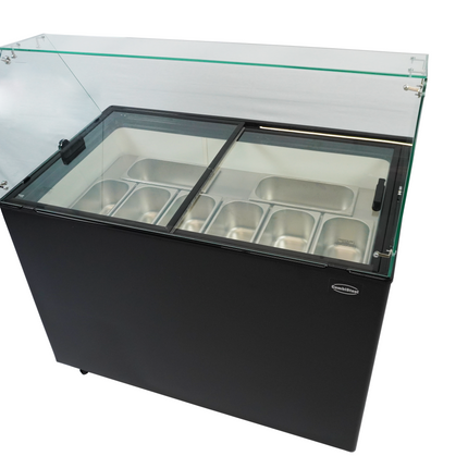 SCHEPIJSVITRINE JAVA ZWART 8x5 LTR