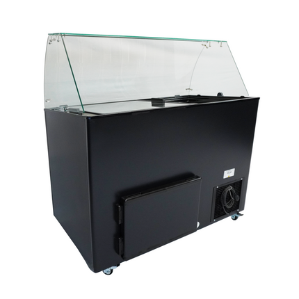 SCHEPIJSVITRINE JAVA ZWART 8x5 LTR