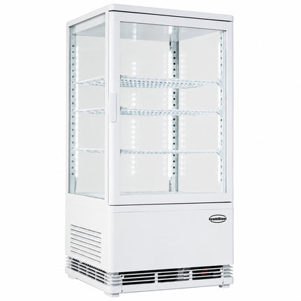 KOELVITRINE 68L WIT