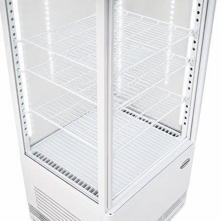 KOELVITRINE 68L WIT