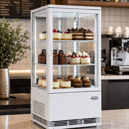 KOELVITRINE 68L WIT