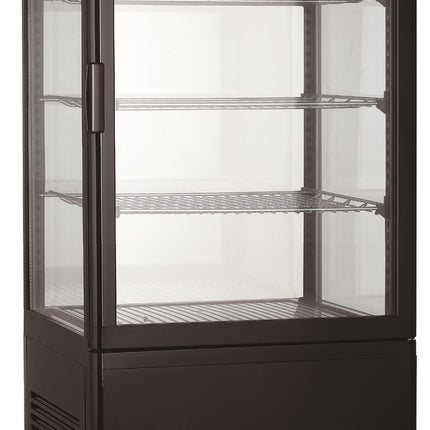 KOELVITRINE 78L ZWART