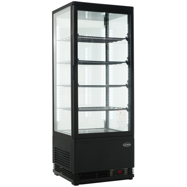 KOELVITRINE 98L ZWART