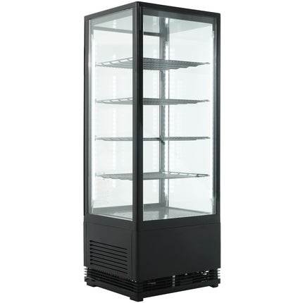 KOELVITRINE 98L ZWART
