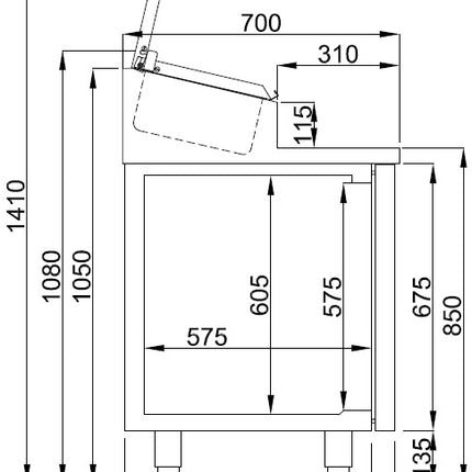 SALADETTE 2 DEUREN 7x 1/3GN PAN