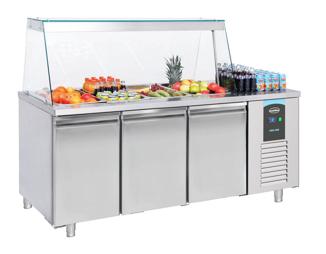 SALADETTE 3 DEUREN 4x 1/1 GN PAN