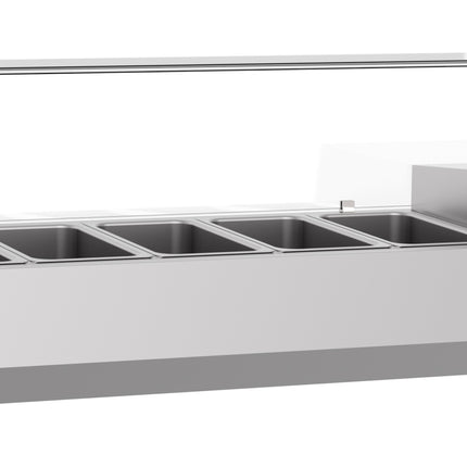 GEKOELDE OPZETVITRINE 6X 1/3 GN