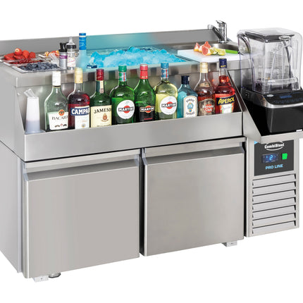 KOELWERKBANK 2 DEUREN MET COCKTAIL BAR STATION