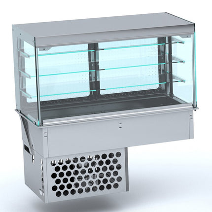 DROP-IN KOELVITRINE RECHT - GESLOTEN 4/1