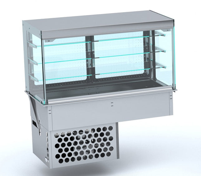 DROP-IN KOELVITRINE RECHT - GESLOTEN 4/1